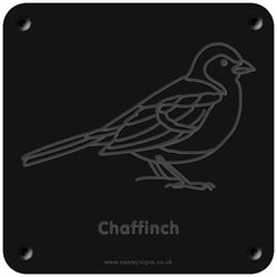 'Chaffinch' rubbing plaque