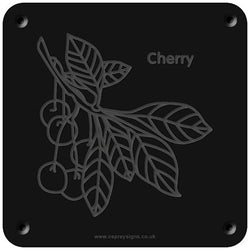 'Cherry tree' rubbing plaque