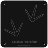 'Chicken footprint' rubbing plaque