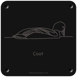 'Coot' rubbing plaque