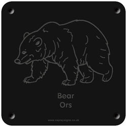'Cornish Bear' rubbing plaque