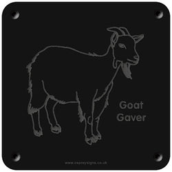 'Cornish Goat' rubbing plaque