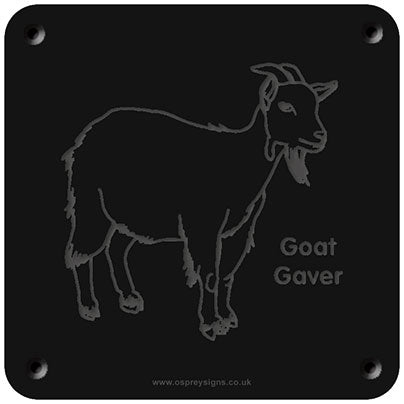'Cornish Goat' rubbing plaque