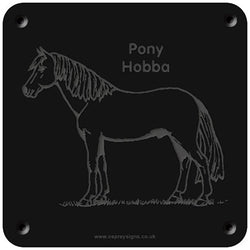 'Cornish Pony' rubbing plaque