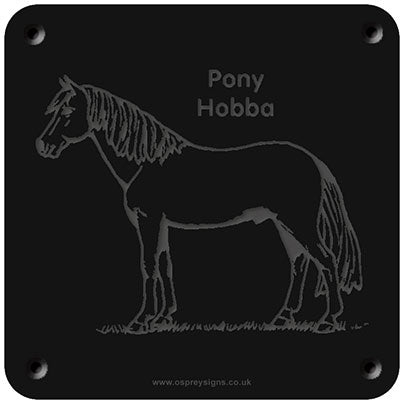 'Cornish Pony' rubbing plaque