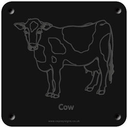 'Cow' rubbing plaque