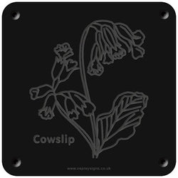 'Cowslip' rubbing plaque