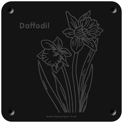 'Daffodil' rubbing plaque