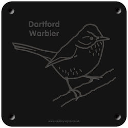 'Dartford warbler' rubbing plaque