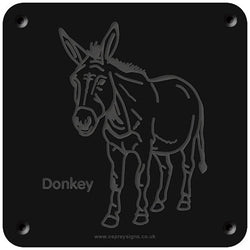 'Donkey' rubbing plaque
