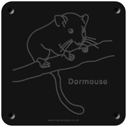 'Dormouse' rubbing plaque