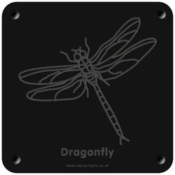'Dragonfly' rubbing plaque