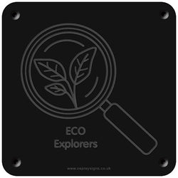 'Eco explorer' rubbing plaque