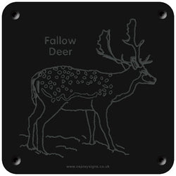 'Fallow deer' rubbing plaque