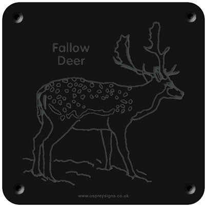 'Fallow deer' rubbing plaque