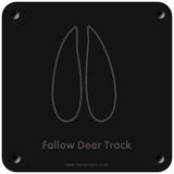 'Fallow deer track' rubbing plaque