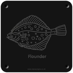 'Flounder' rubbing plaque