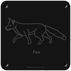 'Fox' rubbing plaque