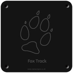 'Fox track' rubbing plaque