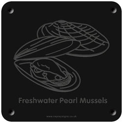 'Freshwater pearl mussel' rubbing plaque