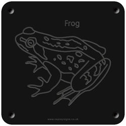'Frog' rubbing plaque