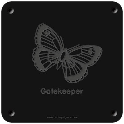 'Gatekeeper' rubbing plaque – Osprey Signs