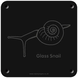 'Glass Snail' rubbing plaque
