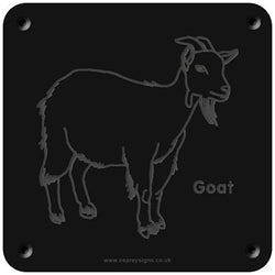 'Goat' rubbing plaque