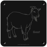 'Goat' rubbing plaque