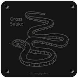 'Grass Snake' rubbing plaque