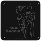 'Green woodpecker' rubbing plaque