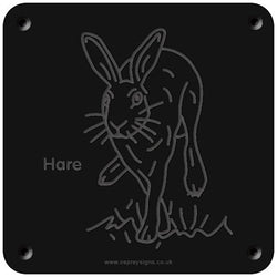 'Hare' rubbing plaque