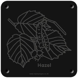 'Hazel' rubbing plaque
