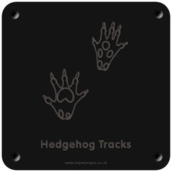'Hedgehog tracks' rubbing plaque