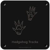 'Hedgehog tracks' rubbing plaque