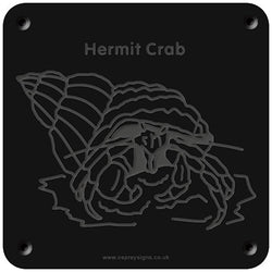 'Hermit crab' rubbing plaque