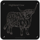 'Highland cow' rubbing plaque