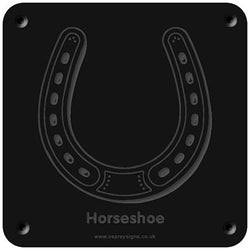 'Horseshoe' rubbing plaque