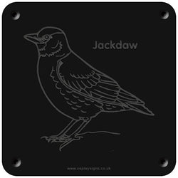 'Jackdaw' rubbing plaque