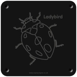 'Ladybird' rubbing plaque
