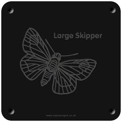 'Large skipper' rubbing plaque
