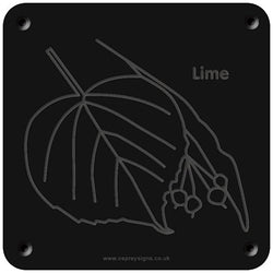 'Lime' rubbing plaque