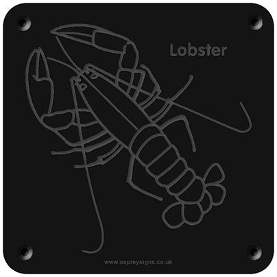 'Lobster' rubbing plaque