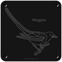 'Magpie' rubbing plaque