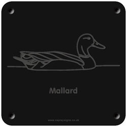 'Mallard' rubbing plaque