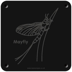 'Mayfly' rubbing plaque