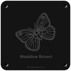 'Meadow brown' rubbing plaque