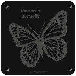 'Monarch butterfly' rubbing plaque