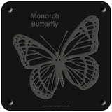'Monarch butterfly' rubbing plaque