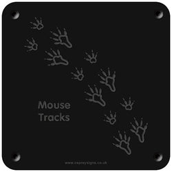 'Mouse tracks' rubbing plaque